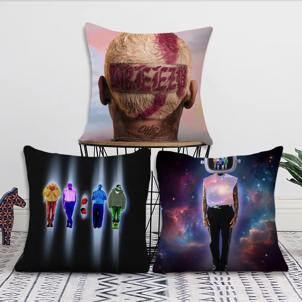 Rapper C-Chris Brown Decoration Room Home Sofa Living Office Car Nordic Simplicity Pillow Cover