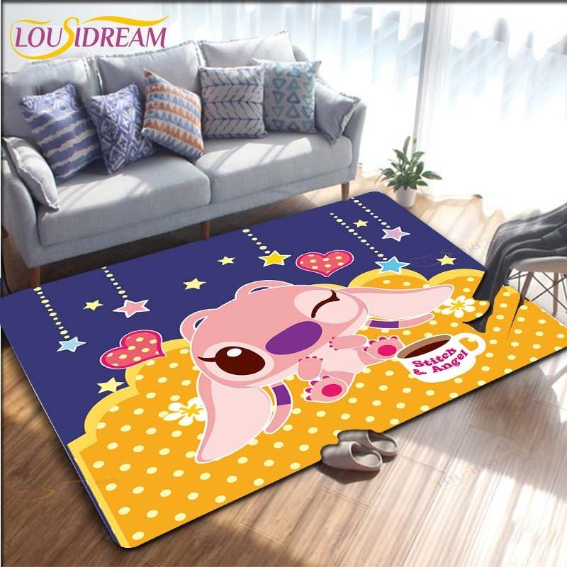 Cartoon Anime Stitch dywan do salonu rysunek sypialnia maty podłogowe dywan do zabawy dla dzieci kuchnia łazienka mata antypoślizgowa!