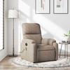 VidaXL Recliner Massage Chair Taupe Microfiber Fabric 373456