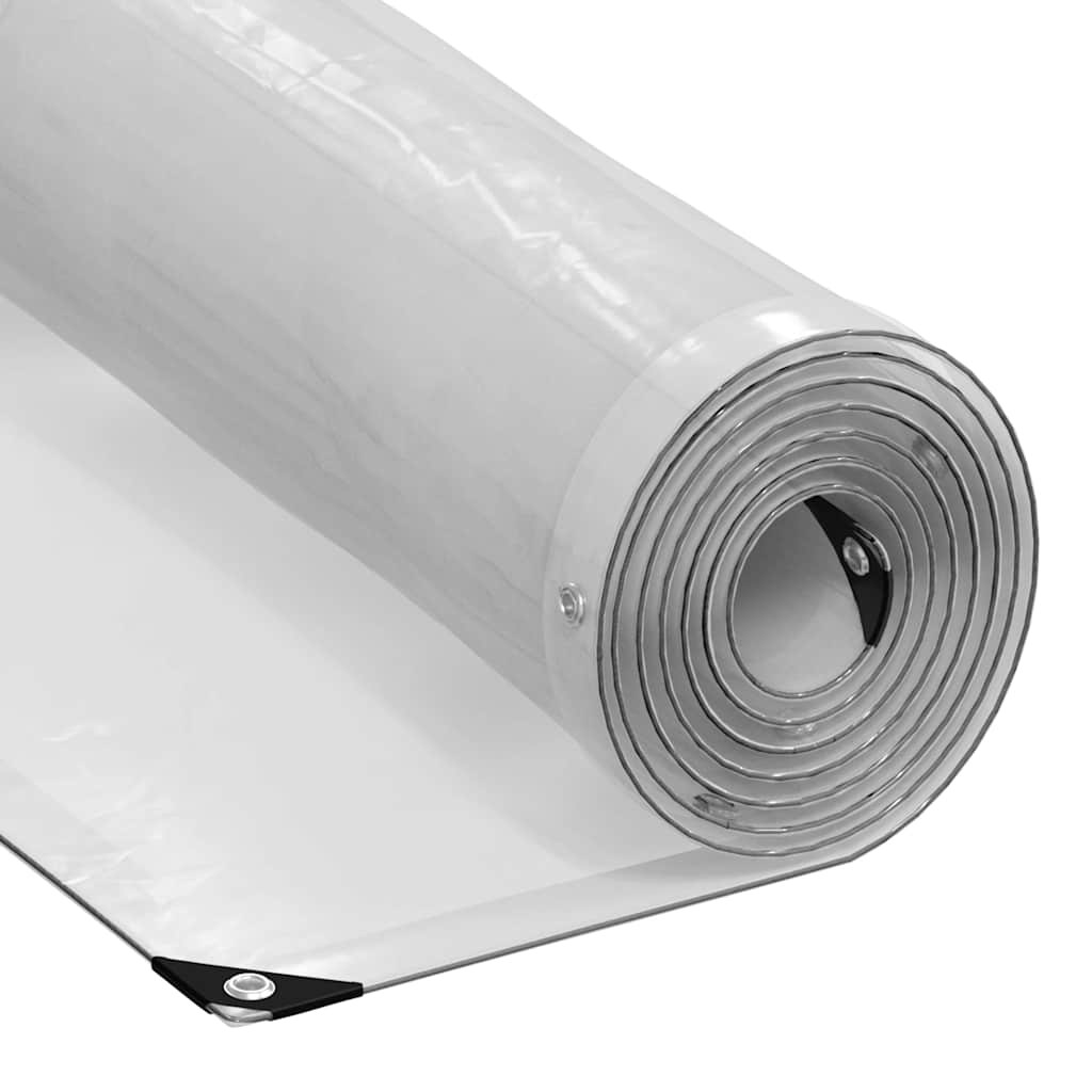 Transparente Plane mit Ösen 2x10 m Polyethylen