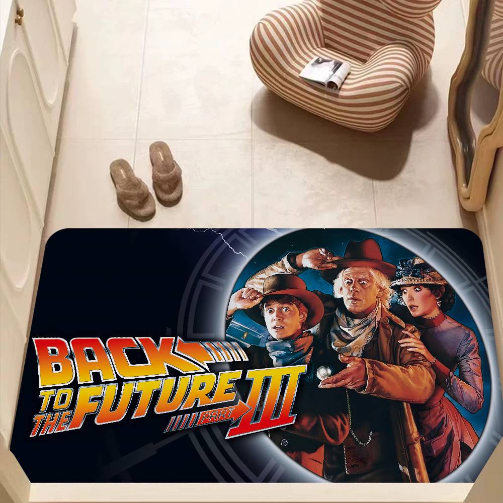 Movie B-Back To The Future Game Bathroom Mat Kids Room Bedroom Decoration Balcony Anti-Slip Doormat Living Room Welcome Rug