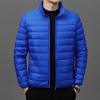 2024 Men's Lightweight Fashion Down Jacket - Short Stand Collar, White Duck Down, Warm Winter Coat