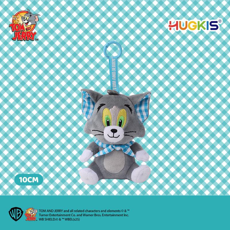 Tom & Jerry Plush Toys: Cat Pendant & Mouse Keychain Charms for Kids