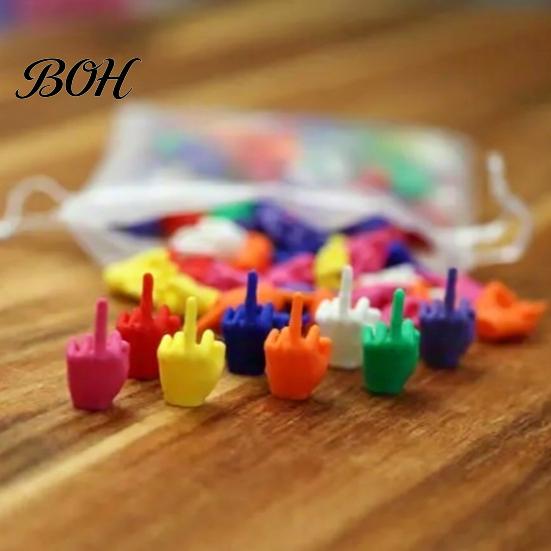 Funny Gag Gifts for Men Mini Middle Finger Figurine, Tiny Hand Desk Decor, Gift Adults, Humorous Friends Colorful Novelty Prank Toy Office Desk, Small