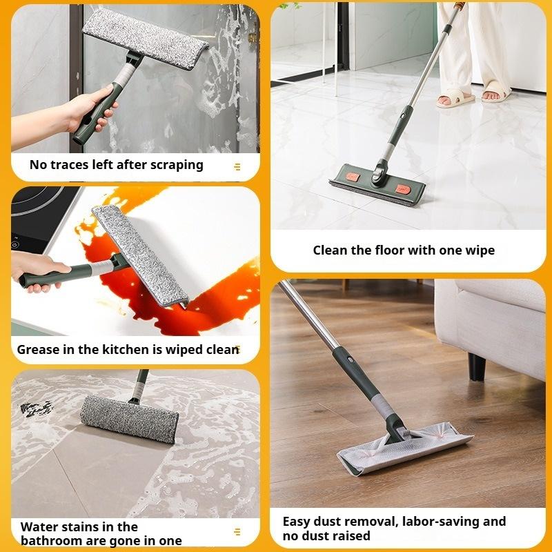 206cm Window Cleaner Extended Splice Pole Window Cleaning Wiper Glass Scraper