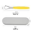 Stainless Steel Tongue Scraper - Removes Coating and Dirt for Adult Oral Hygiene