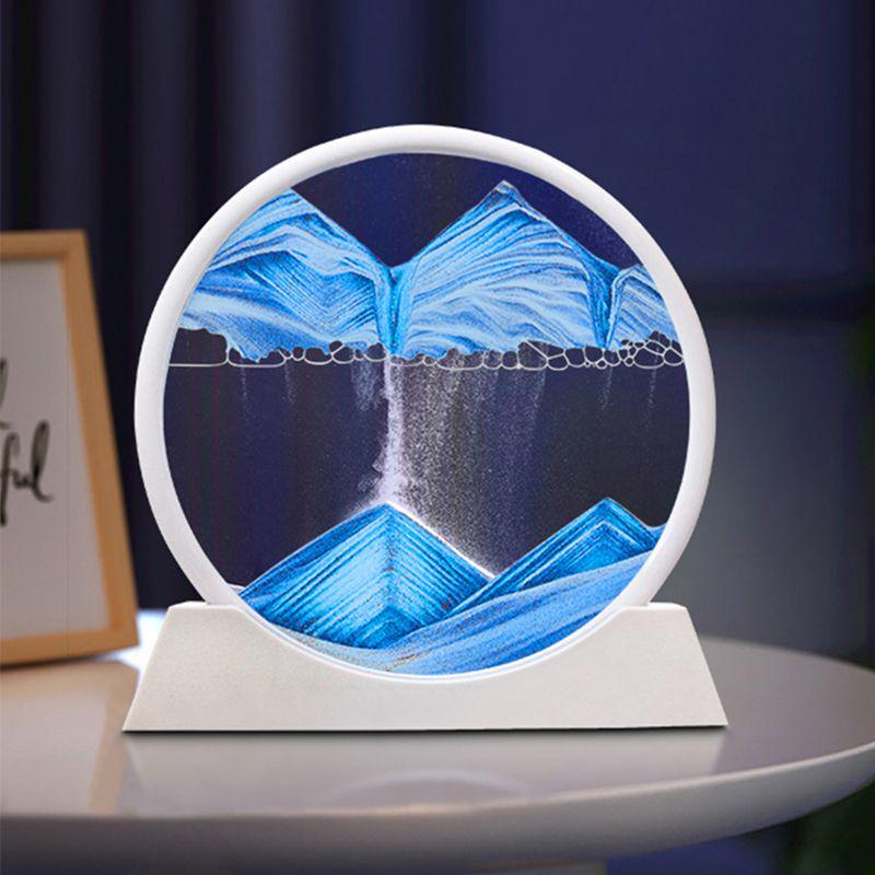 3D Quicksand Hourglass: Creative Desktop Sand Art and Decompression Ornament