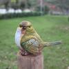 1 stuks Natuurlijke Emulatie Hars Vogels Tuinset Binnen Decoratieve Ambachten Kleine Sieraden Tuindecoratie LS