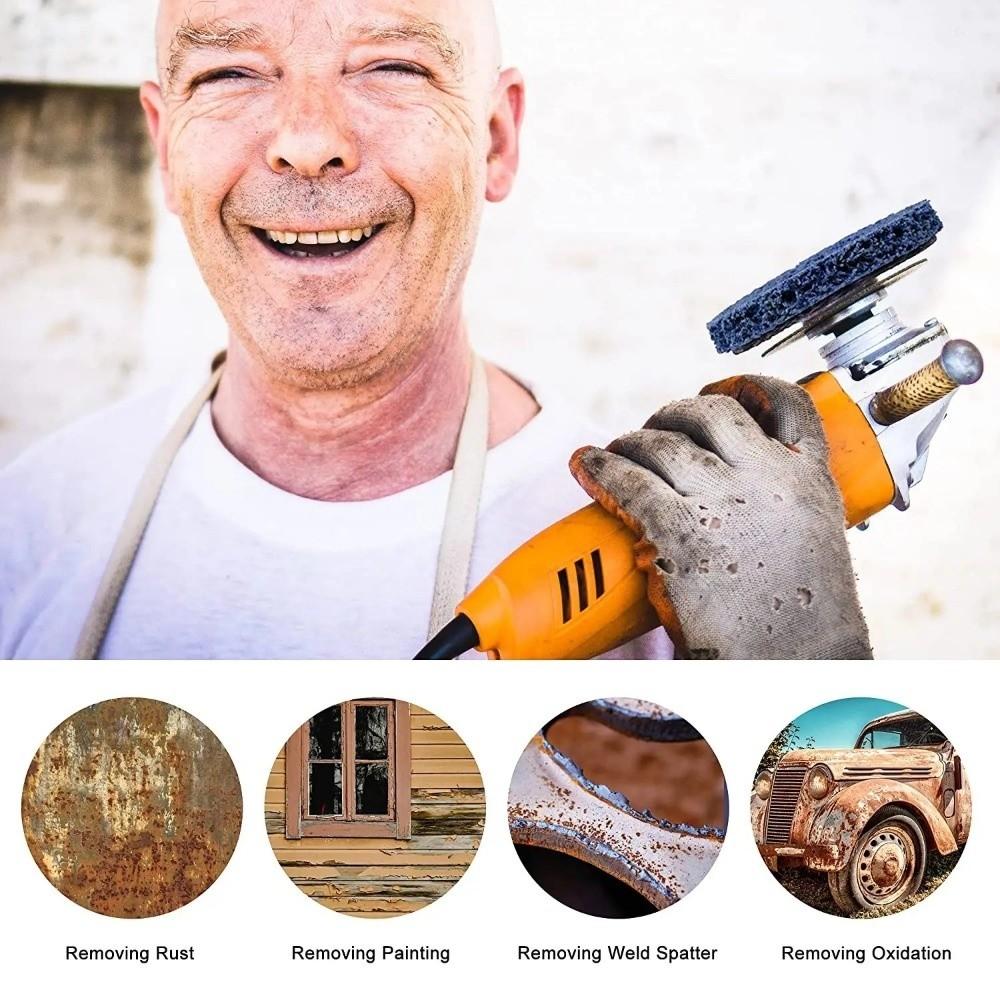 Durable 100/115/125mm Coral Disc Hard-wearing Rust Removal Clean Grinder Strip Disc Abrasive Wheel Paint For Angle Grinder