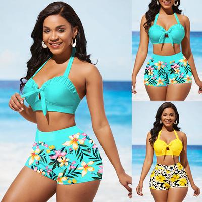 2024 Summer Two Piece Swimwear Beach Bikini Sexy Swimwear Set Summer Women's Two Piece Swimwear Beach Bikini