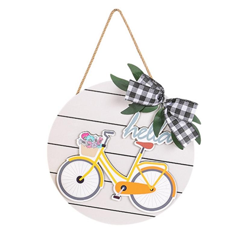 

Знак приветствия на входной двери, круглый знак, подвесной знак приветствия для крыльца фермерского дома, весенний знак приветствия на входной двери, декор