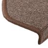 Stair Treads 15 Pcs. 65x24x4 cm Coffee Brown Semi Circular Large