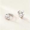 Super Shiny Zirconia Bow Earrings - Women's Fashionable Korean Style Luxury Jewelry.