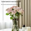 Elegant Small Glass Vase for Fresh Flowers - Perfect for Living Room or Dining Table Decor