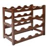 4 Tier Wine Rack Bamboo Storage Rack Wine Bottle Holder Wine Shelf for Home Kitchen