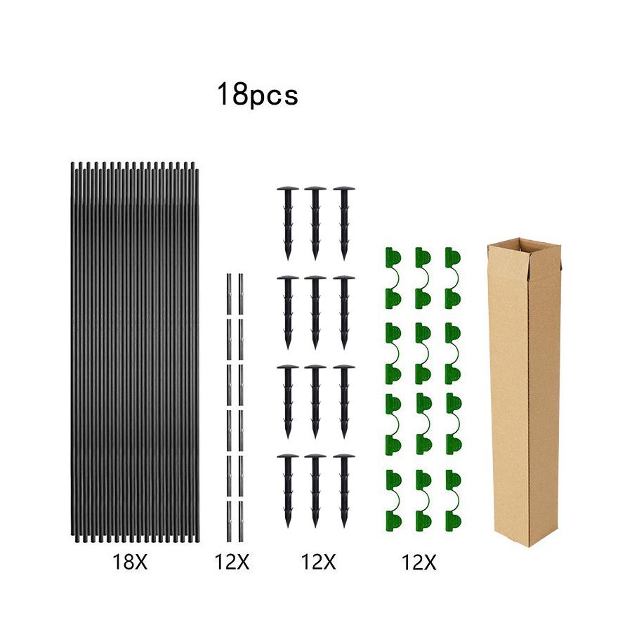 

Garden Hoops Raised Beds Long Greenhouse Grow Tunnel Fiberglass Support Frame Fabric Netting DIY Plant Support Garden Stakes