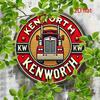 Vintage Kenworth Truck Metal Sign 8x8 Inch Wall Art Decor