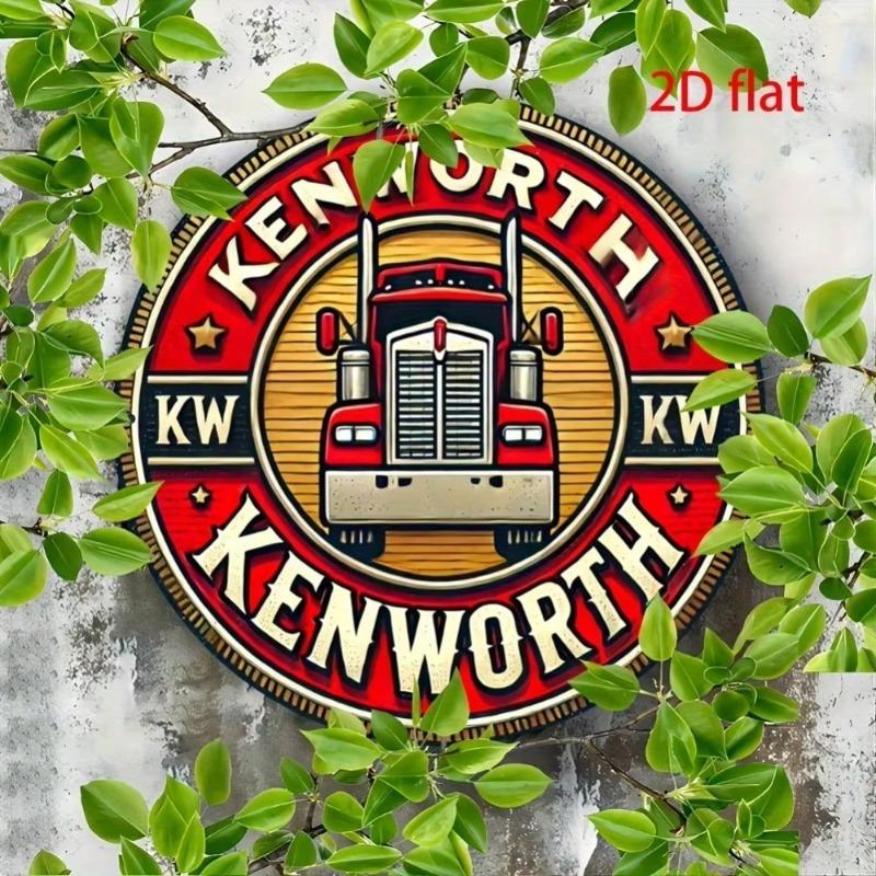Vintage Kenworth Truck Metal Sign 8x8 Inch Wall Art Decor