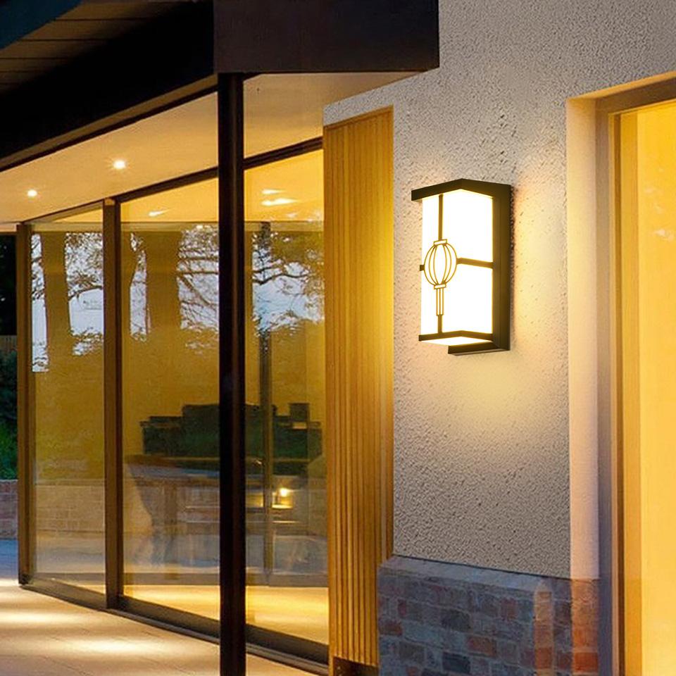 Wall Lamp Motion Sensor Lights Outdoor Waterproof AC85-265V Wall Lamp Outside For Garden Lights Street Lamp Stairs Porch Balcony