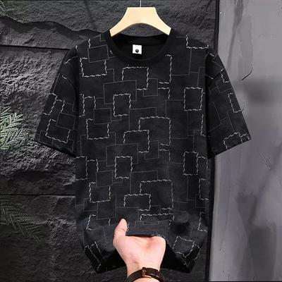 Summer New All Match Street Casual Sports Breathable Vest Men's Trendy Fashion Cool Cotton T-shirt Short Sleeve Top