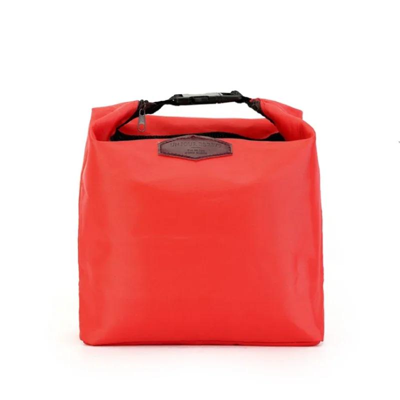 1pc Oxford Cloth Thermal Insulated Lunch Bag Portable Cooler Lunch Box Food Storage Bag For Picnic Bento Container
