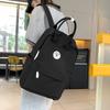 Japanese Ins Girl Backpack Korean Version of Junior High School Student Schoolbag Female Tide Large Capacity Solid Color Nylon Handbag