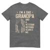 Im A Dad Grandpa And Veteran Fathers Day Papa Grandpa TShirt