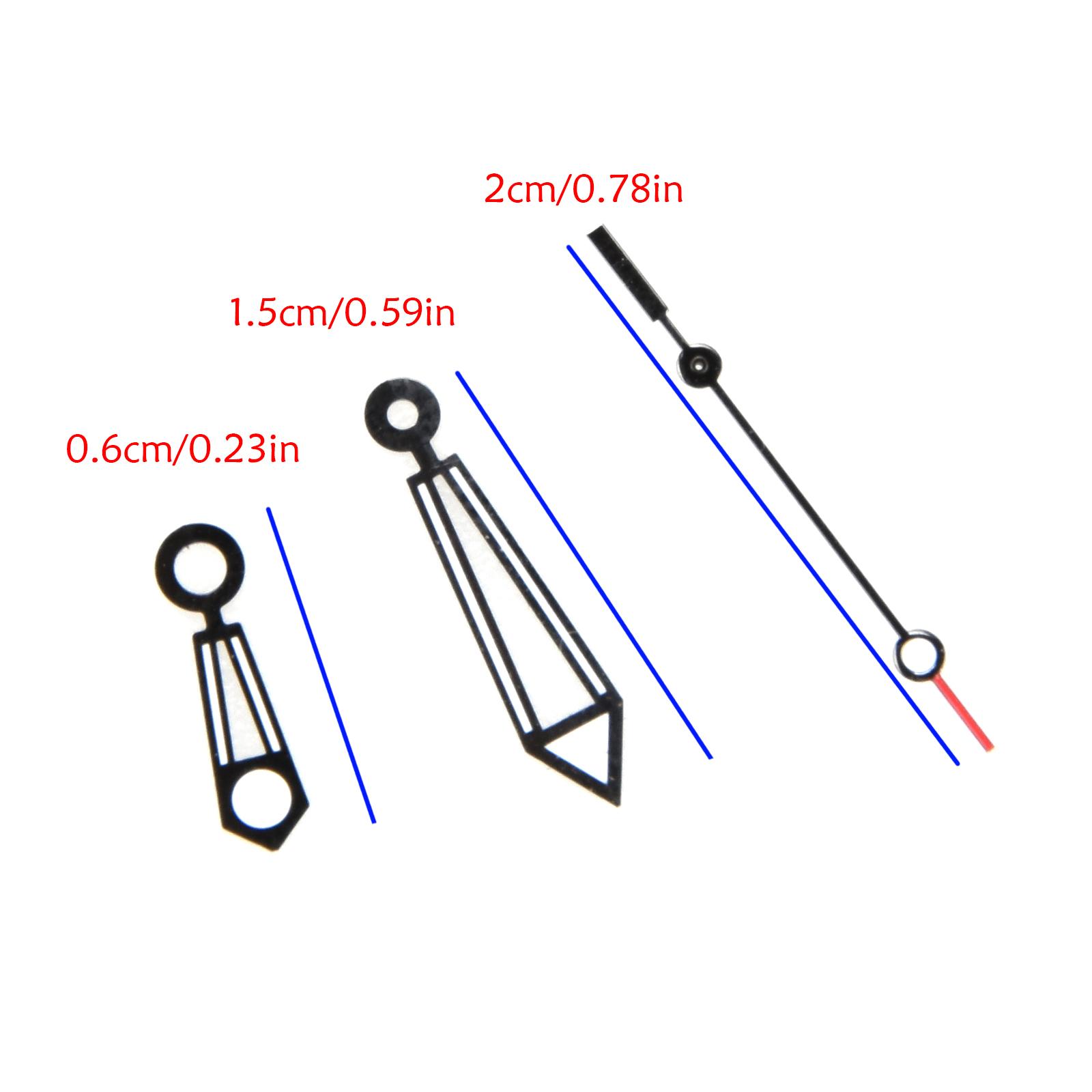 

Черные стрелки часов часовая минутная секундная шпильки стрелка указатель запасные части для часового механизма ETA 2824-2 United States
