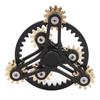 Fingertip Gear Toy 4 Gears Decompression Metal Finger Hand Brass Gear Toy for Stress Relieving