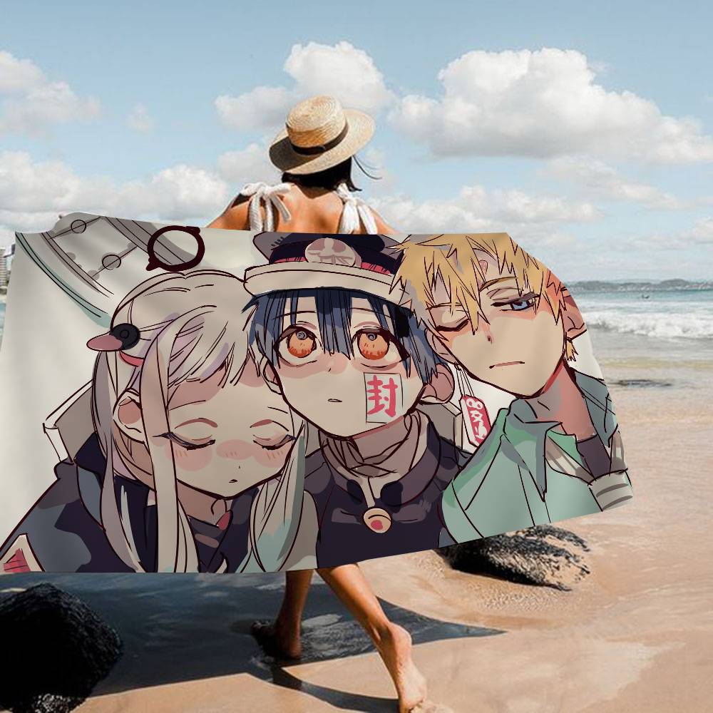 Toilet B-Bound H-Hanako Kun Microfiber Printed Beach Towel Mountain Climbing Yoga Beach Swimming Running Absorbent Soft Towel