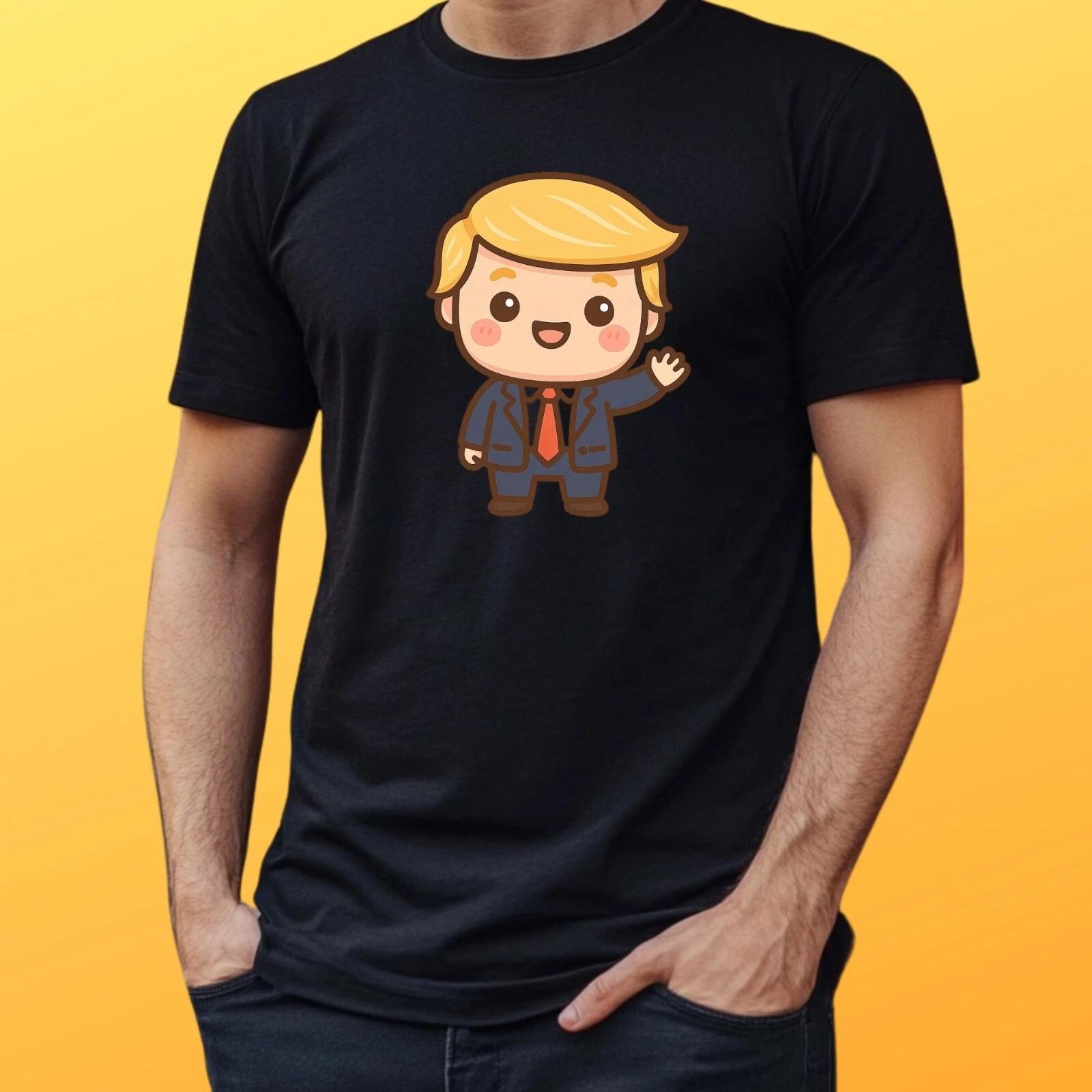 T-Shirt Herren Kawaii Trump Motiv Baumwolle Größe S bis 5XL M