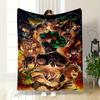 Demon Slayer Anime Team Action Artwork Warm Blanket Flannel Blanket for Bedroom, Living Room, Sofa, and Nap Sofas.