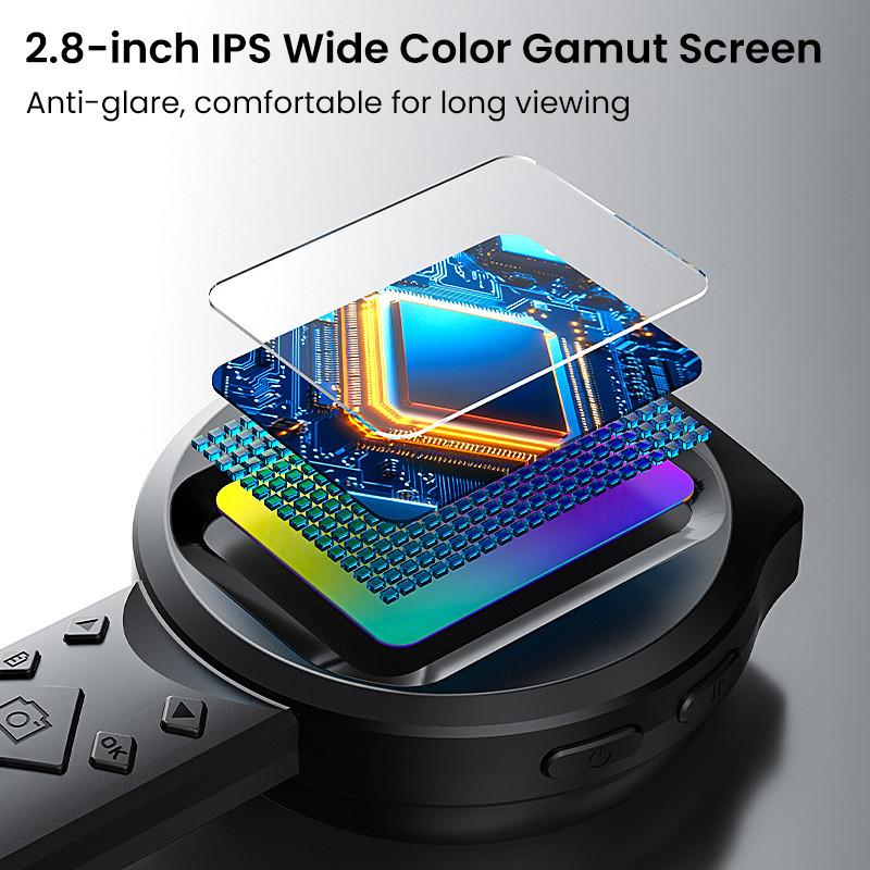 2.8-Inch 100X Analyzing Electronics Repair Digital Magnifier HD Handheld Microscope Magnifying Glass Portable Skin Scalp