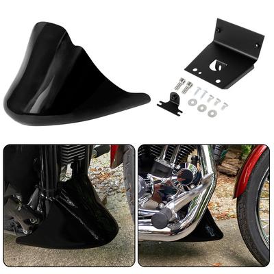 Motocykl černý přední spodní spoiler blatník Air Dam Kapota brady pro Harley 883 XL 2004-2014