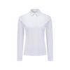 ANEW GOLF Women Solid Long Sleeve Collar T-Shirt_Wh