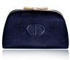 Suede Pouch Novelty Accessory Case Navy Velvet Velour Square Blue Gift [Used]
