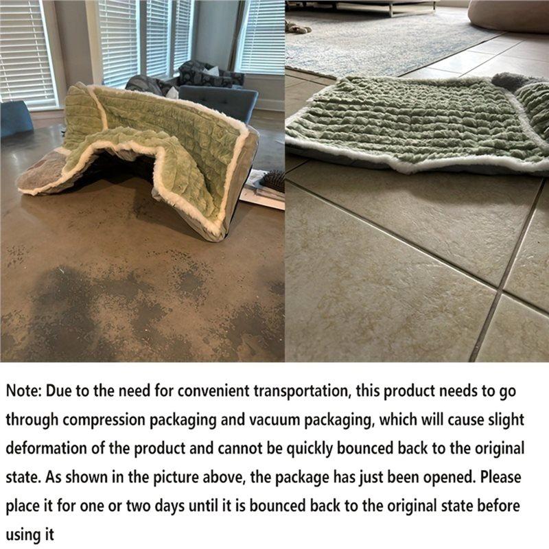 Fleece Pet Blanket Detachable Mat Washable Kennel Mattress Winter Dogs Sleeping Bed For Cats Puppies Large Dog Supplies