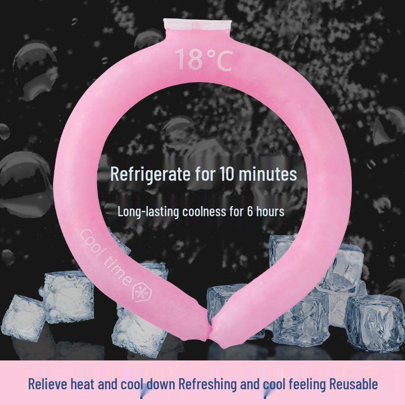 Sommerkühlkette: Eisring zur Hitzelinderung und für Nackenkomfort