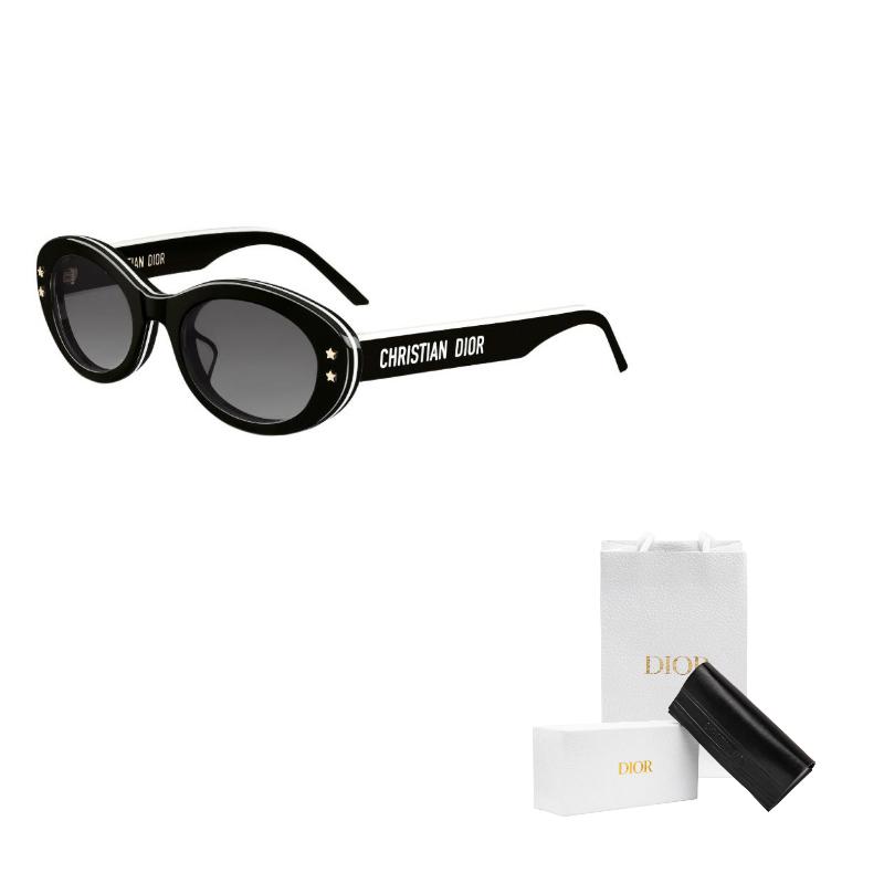 Dior Oval Sunglasses With Front Star Decoration Women Sunglasses Black DPFCB4FQR_10A1
