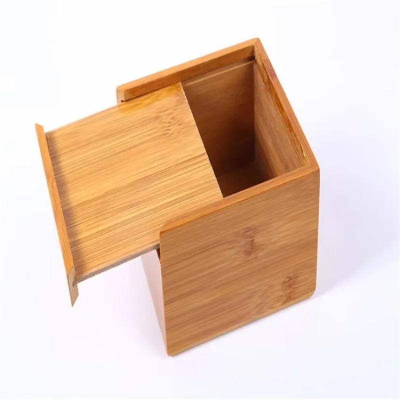 The Tissue Paper Box Is Made of Bamboo and Wood Suitable for Paper Towel Storage Restaurant and Hotel Issue Paper Boxes
