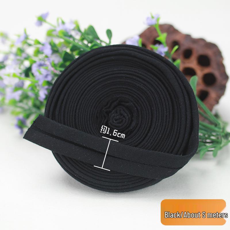 Elastic Cotton Knit Piping Tape for Baby Clothes and No-Iron Decoration