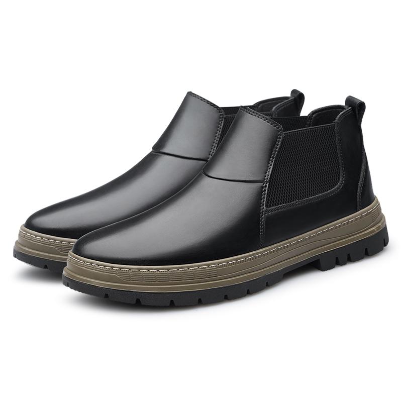 

Мужские деловые ботинки «Челси» в минималистичном стиле для джентльмена, для отдыха на природе, для прогулок, для офиса, для вечеринок. Лидер продаж -45 45 чёрный