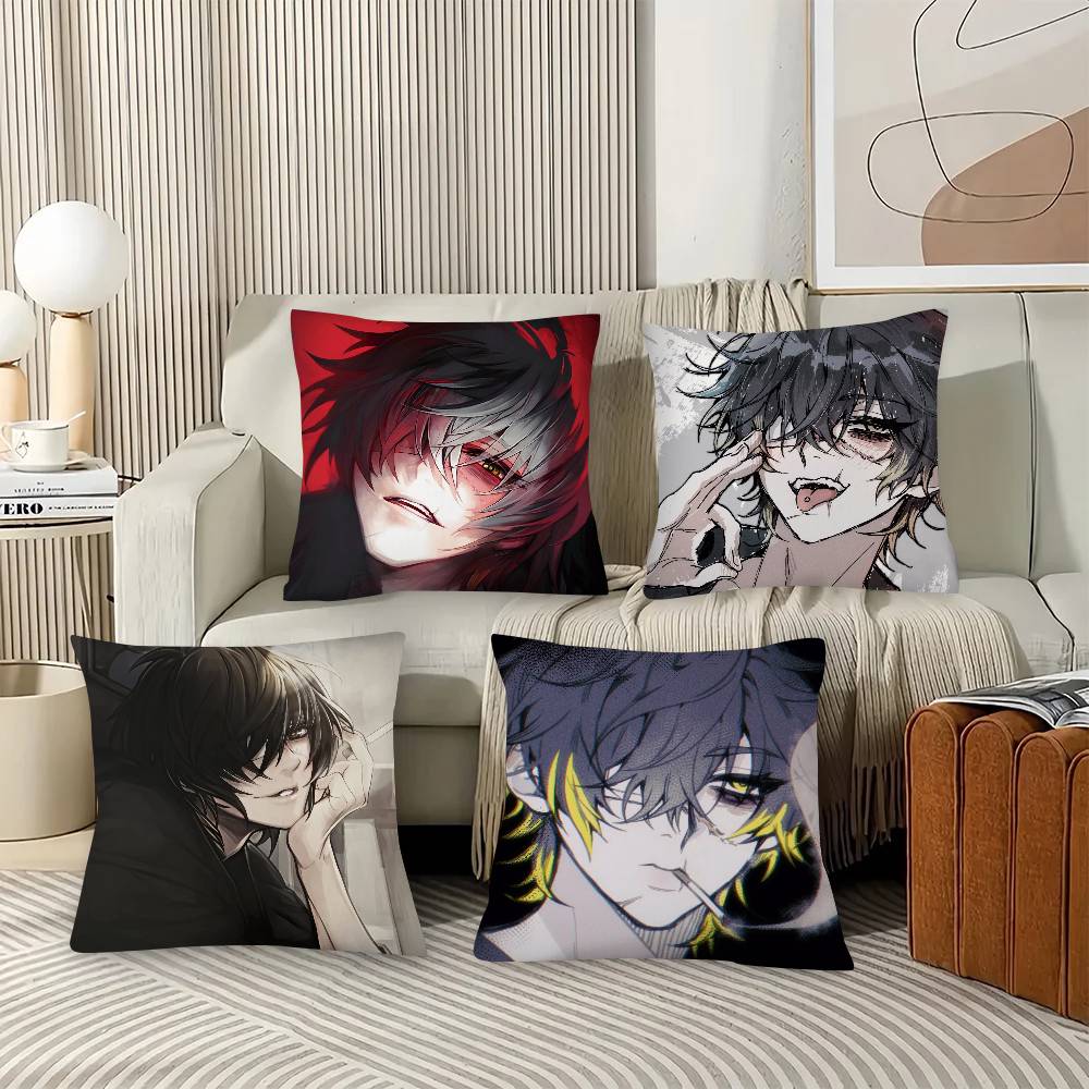 1Pc Slow D-Damage Anime Pillow Case Fashion Square Pillowcase Bedroom Sofa Room Ins Decoration Leisure