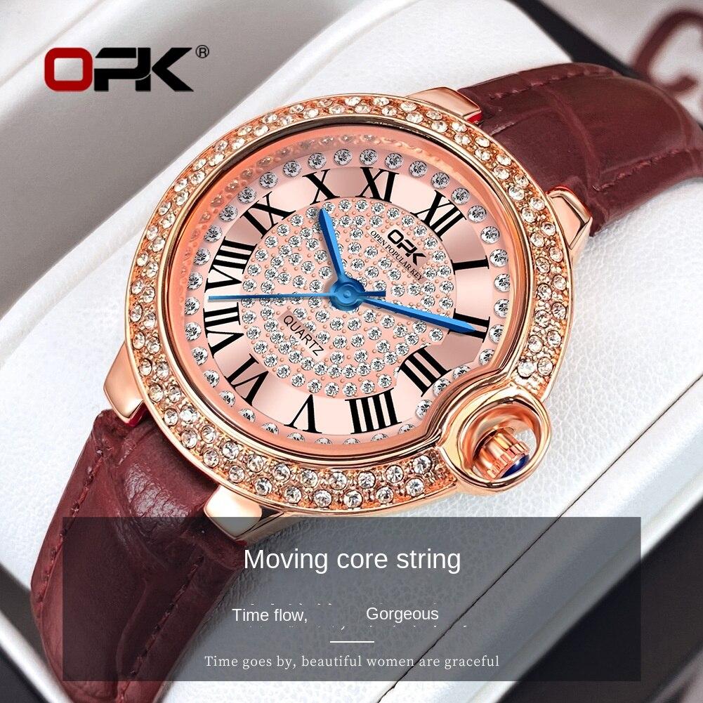 

OPK Brand 8615 Часы Светящиеся кварцевые часы Женские часы