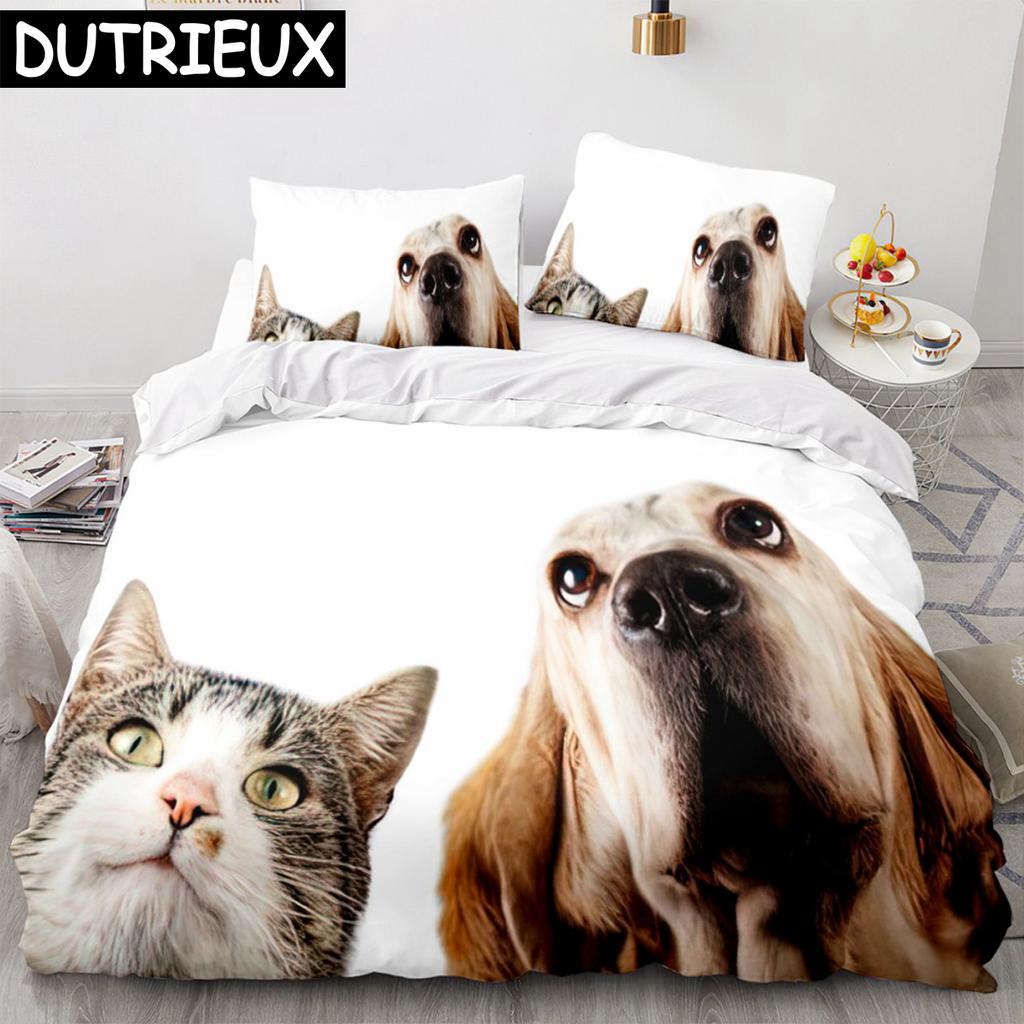 Shiba Inu Dog Bedding Set Animal Dogs Duvet Cover Double King Twin Single Bed Sets For Kids Boys Decor Home Custom Duvet Cover