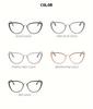 1Pcs 1 New High-End Elegant Personalized Anti Blue Light Glasses Metal Cat Eyes Frame Women'S Fashionable Glasses