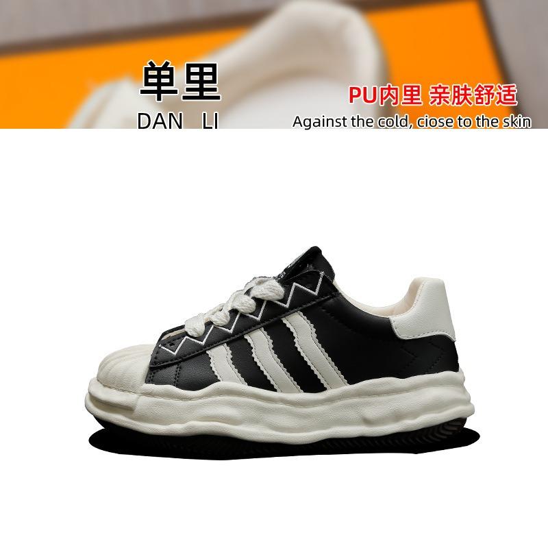 

Dissolved shoes women s spring and autumn new fashion versatile platform shell head casual board shoes student white shoes tide 35 чёрный