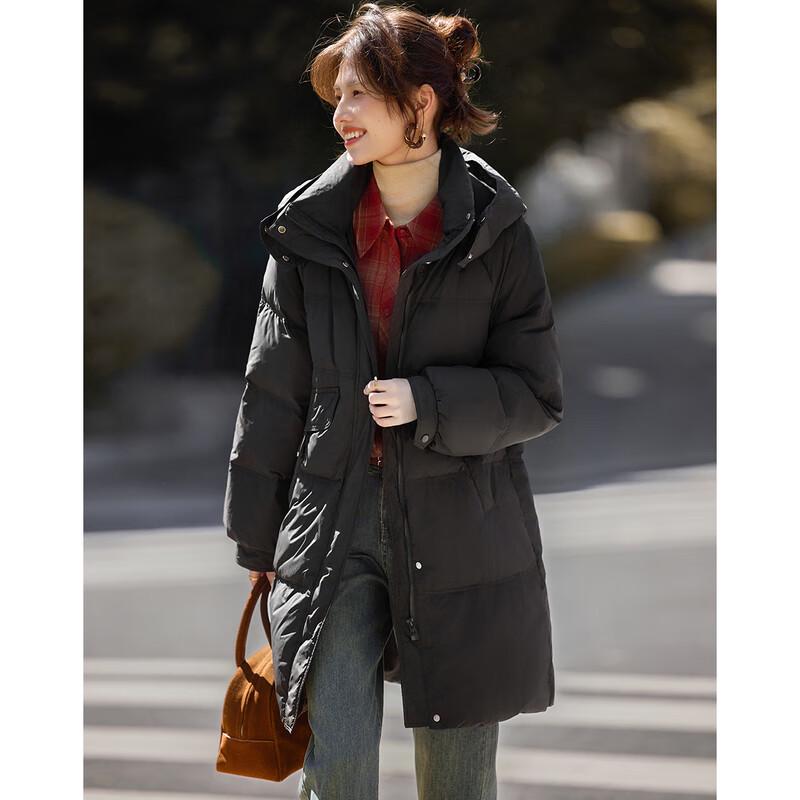 Graceful Women's Mid-Length Duck Down Jacket