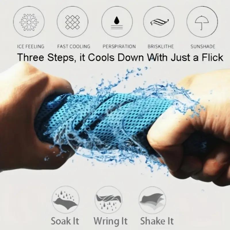 Cooling towels - sweat-absorbing, ice towels, fitness, golf, camping hiking, basketball, yoga towels, with silicone storage bags