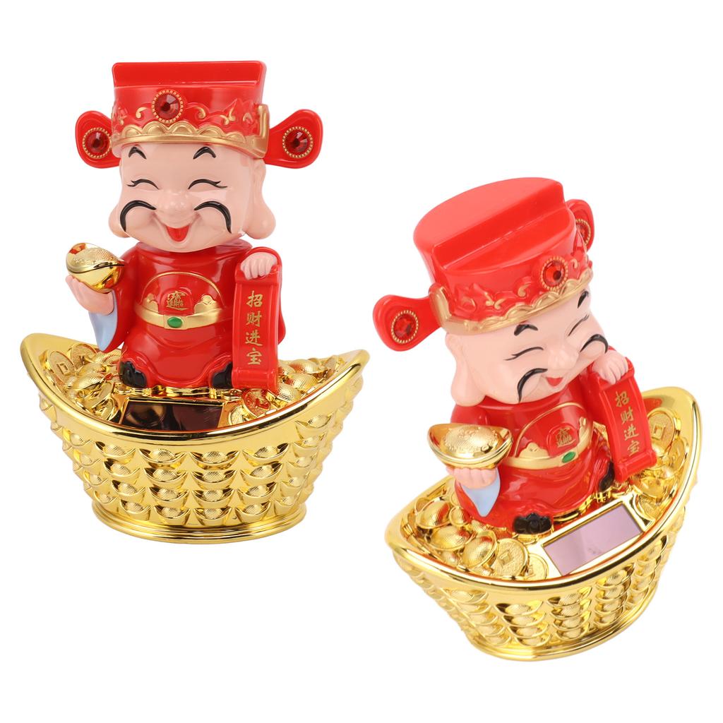 God of Wealth Statue Sunlight Power Vivid Delicate Nodding God of Wealth Ornament Gift